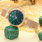 Tiktok Red Green Malachite Green Dial, Emerald High School Girl's Watch Woment Watches Casual