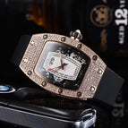 Women's watch Diamond-Encrusted Quartz Watch Barrel-Shaped Red Lip Series Fashion Watch in Stock 1615