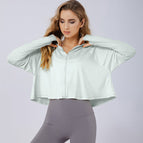 2022 new sunscreen clothing women's summer thin anti-ultraviolet loose large size ice silk sunscreen shirt sun hat sunscreen Top 8234