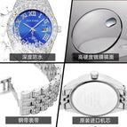 Pintime Watch Men's Quartz Popular Watch Diamond Dial casual men Simple calendar watch 1573