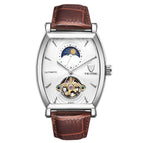 TEVISE men's watch Wine barrel square tourbillon fashion mechanical men's watch 8383d