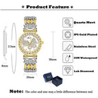 MISSFOX high-end fashion temperament diamond-studded butterfly ladies quartz watch tide 2030