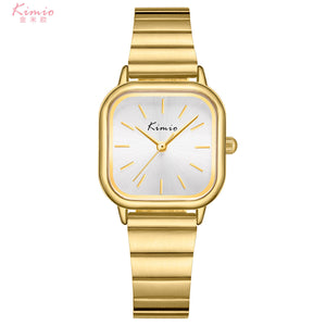 Kimio 2021 New Niche Light Summer Women's Handchair Waterproof Small Square Watch Ladies Tops Famous Brand Brand Watch For Women Fashion Quartz Women's Watches