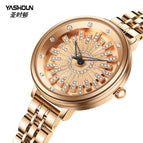 YASHIDUN ladies watch fashion temperament quartz watch time to run women's watch Y5037