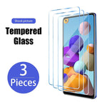 3pcs Screen Protector for Samsung Galaxy S10 S20 Plus Tempered Glass For Samsung S21 Ultra S20 FE 5G S10 Plus S7 S6 Edge Glass