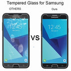 3pcs Screen Protector for Samsung Galaxy S10 S20 Plus Tempered Glass For Samsung S21 Ultra S20 FE 5G S10 Plus S7 S6 Edge Glass