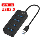 4/7 Ports USB Hub USB 3.0 2.0 Hub Extensions High Speed Splitter Adapter Socket Powered with ON/OFF Switch For Laptop Computer