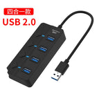 4/7 Ports USB Hub USB 3.0 2.0 Hub Extensions High Speed Splitter Adapter Socket Powered with ON/OFF Switch For Laptop Computer