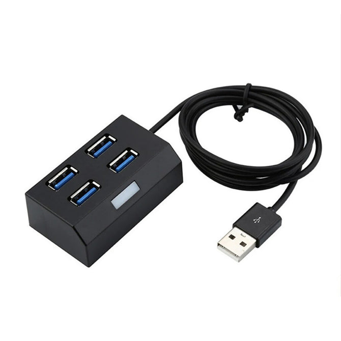 4 Ports External USB Hub High Speed Charging Sync Data Transfer USB 2.0 Splitter for Tablet PC Computer Phone