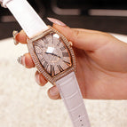 Fashion Net Red New Barrel Genuine Large Men's Watch Belt Diamond Women's Watch Waterproof Watch