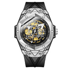 KIMSDUN men's watch Fashion automatic mechanical watch silicone strap waterproof sports watch J2101A