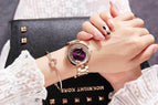 Fashion GUOU 8039 Full Steel Glitter Diamond Ladies Watch Women Watches Women's Watches Gift Clock