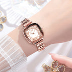 GEDI New Women watch square small dial INS Steel strap waterproof quartz lady bracelet 51052 Steel