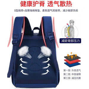Children's school bag space bag 1-6 grade primary school bag large capacity light ridge protection bag 1868