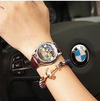 Automatic hollow mechanical watch male Korean fashion waterproof men's mechanical watch AL-8625