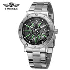 New Forsining Style Men's Fashion Casual Hollow Mechanical Movement Automatic men business Watch SLZe257