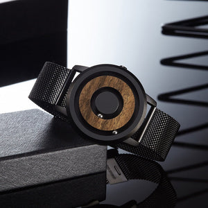 EUTOUR E019 Popular solid wood dial, simple magnetic steel ball fashion concept watch, parallel steel ball young students' men's watch women's watch popular watch male casual watches