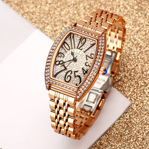 BURR full diamond luxury barrel-shaped starry watch women's watch BURR-03