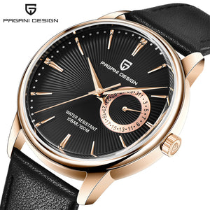 Pagani Design New men's quartz watch waterproof fashion leather men's business watch 1654