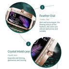 2022 new arrive NORTH EDGE H8S Smart Watch Girlfriend Gift Birthday Gift crystal stone Ladies dial Menstrual period reminder IP68 water proof