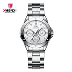 CHENXI Waterproof Watch Women's Watch Student Watch Couple Watch lady Quartz Watch CX-019A Steel