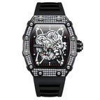 ONOLA ON3827D Full Diamond High Quality Live Fashion Waterproof Quartz Men's Watch Silicon