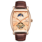 TEVISE men's watch Wine barrel square tourbillon fashion mechanical men's watch 8383d