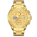 WWOOR 8879 Men's Steel Quartz Watch Rope Six-Pin Multi-Functional Watrproof Watch Code Watch 8879