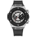KIMSDUN Fashion Military Men's Business Trend Watch Automatic Mechanical Watch Personality Silicone Strap Relogio Masculino k523