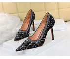 1938-1 Ladies shoes super high-heeled shallow pointy high-heeled shoes women's shoes office lady single shoes