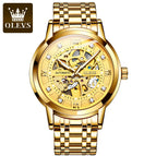 OLEVS Men's Watch Automatic Mechanical Watch Hollow design Watch Men's Watch 9901 steel