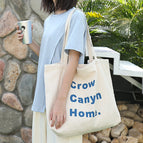 Korean version casual art canvas bag ins letter printed tote bag net red fashion shoulder bag SR7183