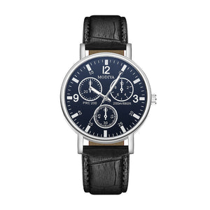 2022 New Arrival Belt Quartz Watch Men's Watch Fake Three Eye Gift Watch Casual Men's Watch Leather Watch