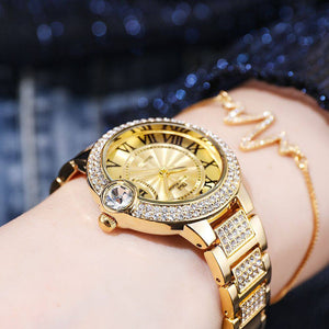 BW Women's watch fashion elegant Large Diamond Starry Watch Waterproof Quartz lady Watch 66132