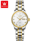 OLEVS Watch for men simple steel waterproof sports calendar quartz men watch ol5568uk