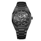 Bestwin Men's Watch Alloy Hollow Sheet Plate Luminous Machinery Calendar Waterproof Men's Quartz Watch 951
