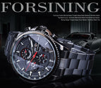 Forsining New Hot Selling Waterproof Multifunctional Mechanical Watch Men's Fashion Automatic Mechanical men Watch SLZe168