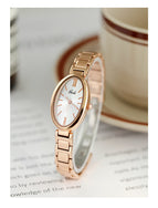 GEDI Oval Design Women's Watch Small Green Simple Temperament Commute Quartz Watch Women 22002