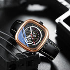 Chenxi square hollow automatic watch men's mechanical men's high-end luminous mechanical watch CX-8824N