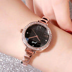 GEDI 81023 Fashion Casual Watch Hot Sale Women Elegant Luxury Diamond Stainless Steel Waterproof Ladies Dress Analog Quartz Wristwatch