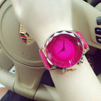 GUOU 8107 Ladies' Watch INS Online Celebrity Waterproof Fashion Big Dial Leisure Versatile Watch Female Quartz Watch