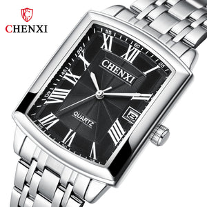 CHENXI Couple Watch Casual Calendar Quartz Watch Men and women Casual fashion Watch 079A Calendar