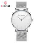 CHENXI Watch Student Simple Ultra-Thin Fashion Couple's Watch Douyin Mesh Strap Watch Men's and Women's Wrist Watch CX-076h