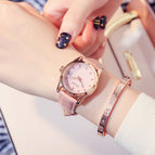 [Larger Stock] GUOU 8076 Women's watch Fashion Simple Luminous Calendar Quartz watch lady watches