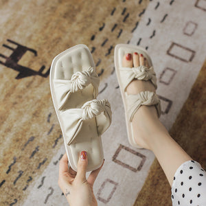 Sandals women's 2021 summer new soft flat bottom all-match outer wear soft bottom sandals and slippers women 2263-92
