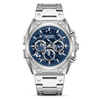 Megir Watch Men Stainless Steel Hollowed Fashion Sports Timing Quartz Steel Timepiece 4220