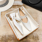 2022 new low-heeled shoes female Mary Jane pumps Korean version square toe scoop shoes A86-2