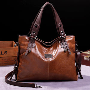 2021 new retro fashion tote casual soft leather shoulder messenger large capacity handbag 250