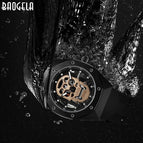 BAOGELA Skull Silicone Men's Watch Waterproof Luminous Sports Quartz Watch 1902