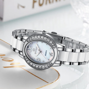 SENO watch 2022 new temperament atmosphere fashion oval watch women's temperament trend diamond-encrusted women's watch s035